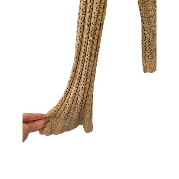 Rave, Tan knit sweater, jacket, cardigan, size medium - Picture 6 of 9